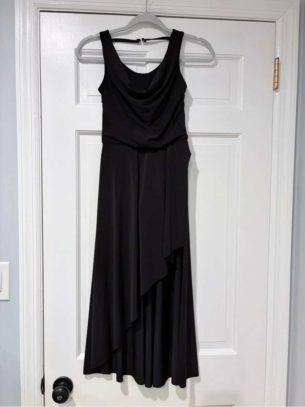 Weissman Worn Black Cowl Neck Lyrical Dance Dress Child Large